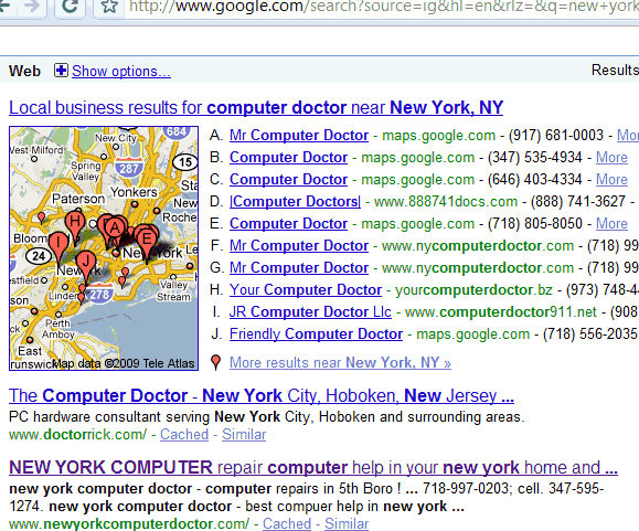 new york computer doctor on google