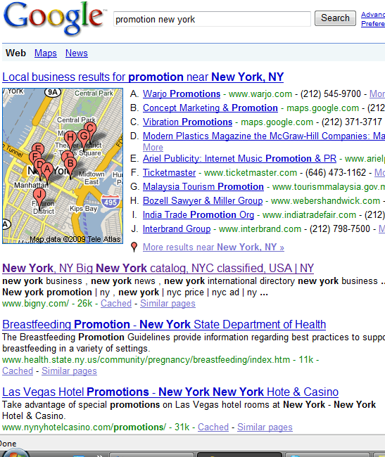 promotion New York Google