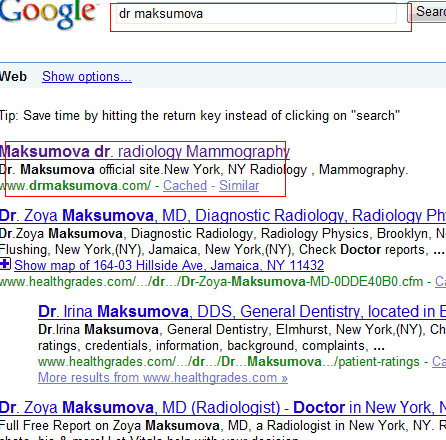 radiology New York Maksumova