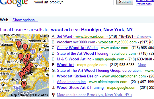 wood art Brooklyn NY Google promotion