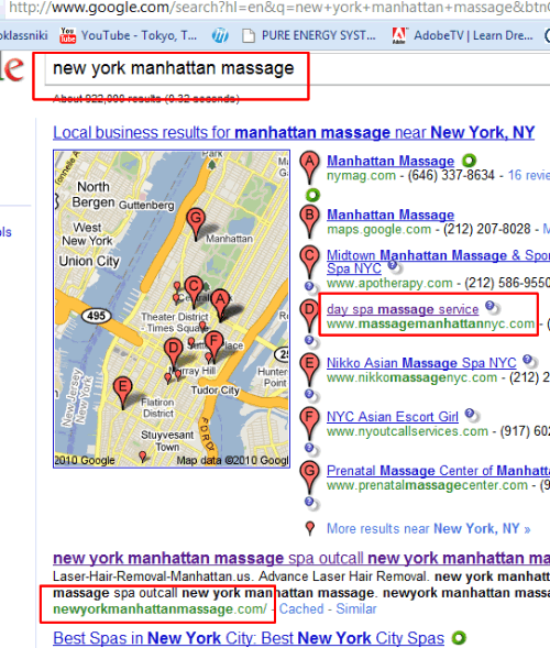 New York massage Manhattan Google May2010