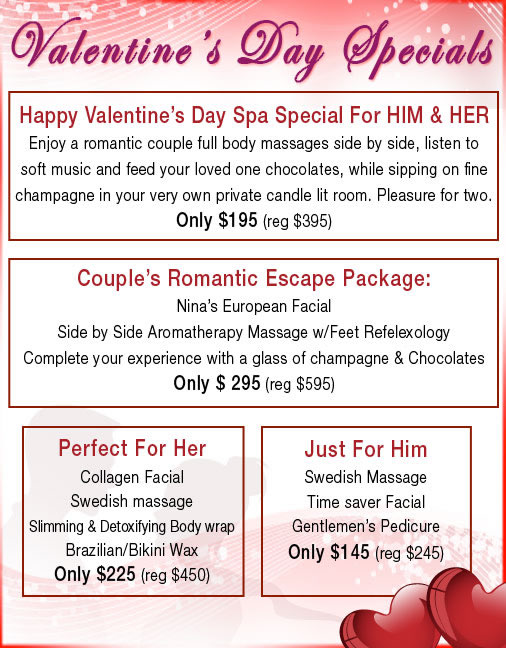 Valentines Day special NYC 2011.Make your order on the phone and for your 