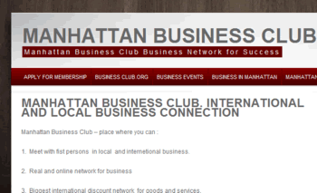 Manhattan business club page