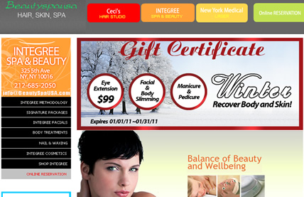 www.beautyspausa.com beauty spa usa.com webpage