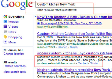 Custom kitchen New York NYC google May 2011