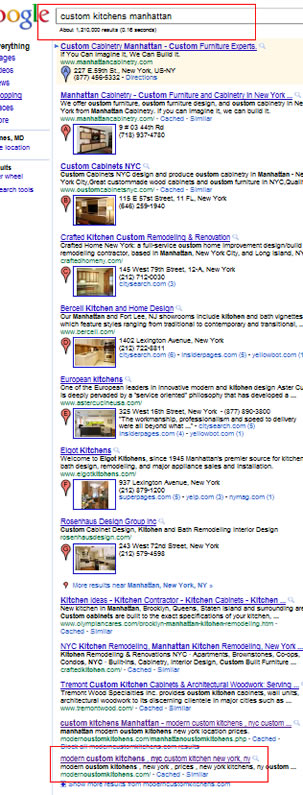 Custom kitchens Manhattan May 2011 Google