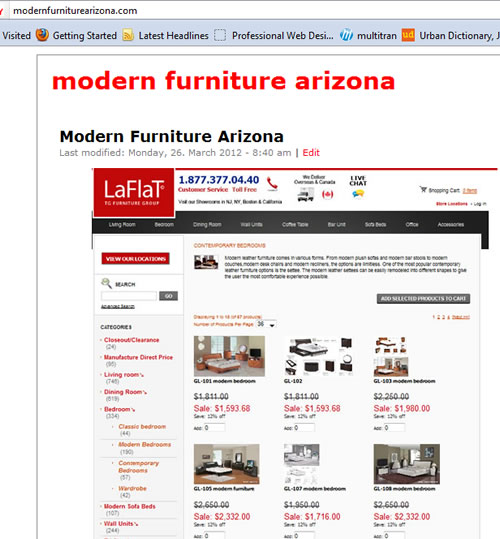 Modern Furniture Arizona Promotion