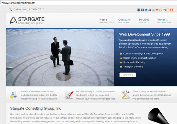 Srtategy Consulting Web design