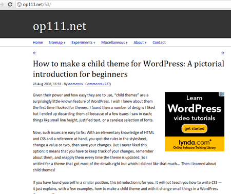 Wordpress Lessons Online op111