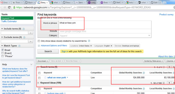 What On New York Google Promotion  Competition Global Monthly Searches