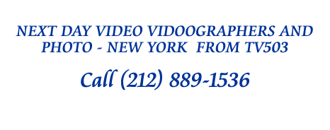 same day video shooting videographer new york usa